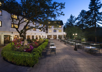 Benbow Historic Inn Room Terrace at Sunset