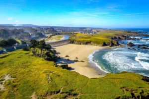 The Mendocino Coast near the Beachcomber Motel & Spa on the Beach.
